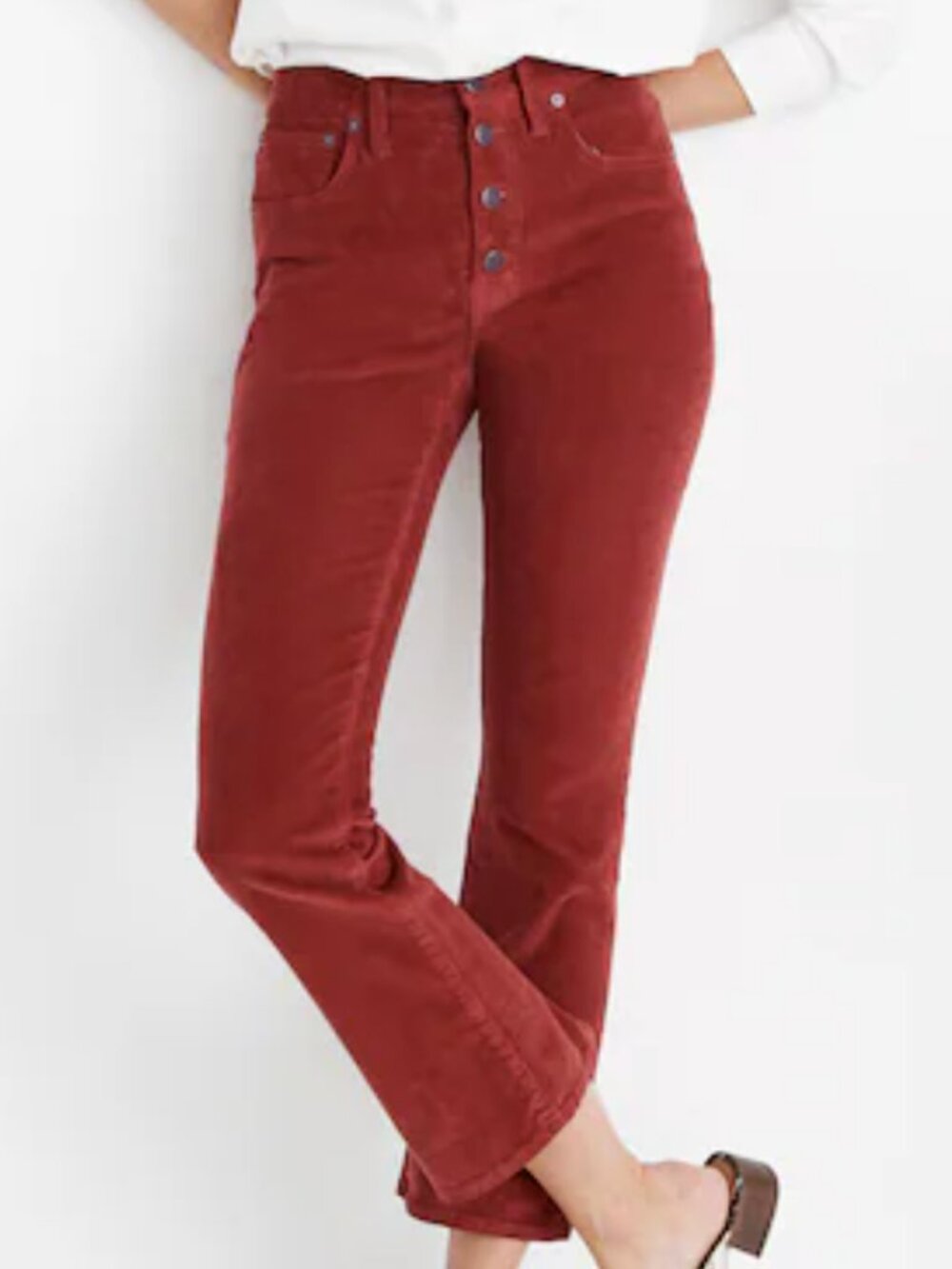 Madewell Cali Demi-Boot Jeans in Corduroy Size 24